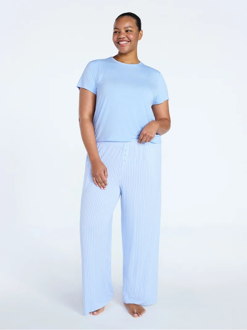 Joyspun Women’s Sleepwear Modal Pajama Long Pants, 30'' Inseam, Sizes S-3X | Walmart (US)