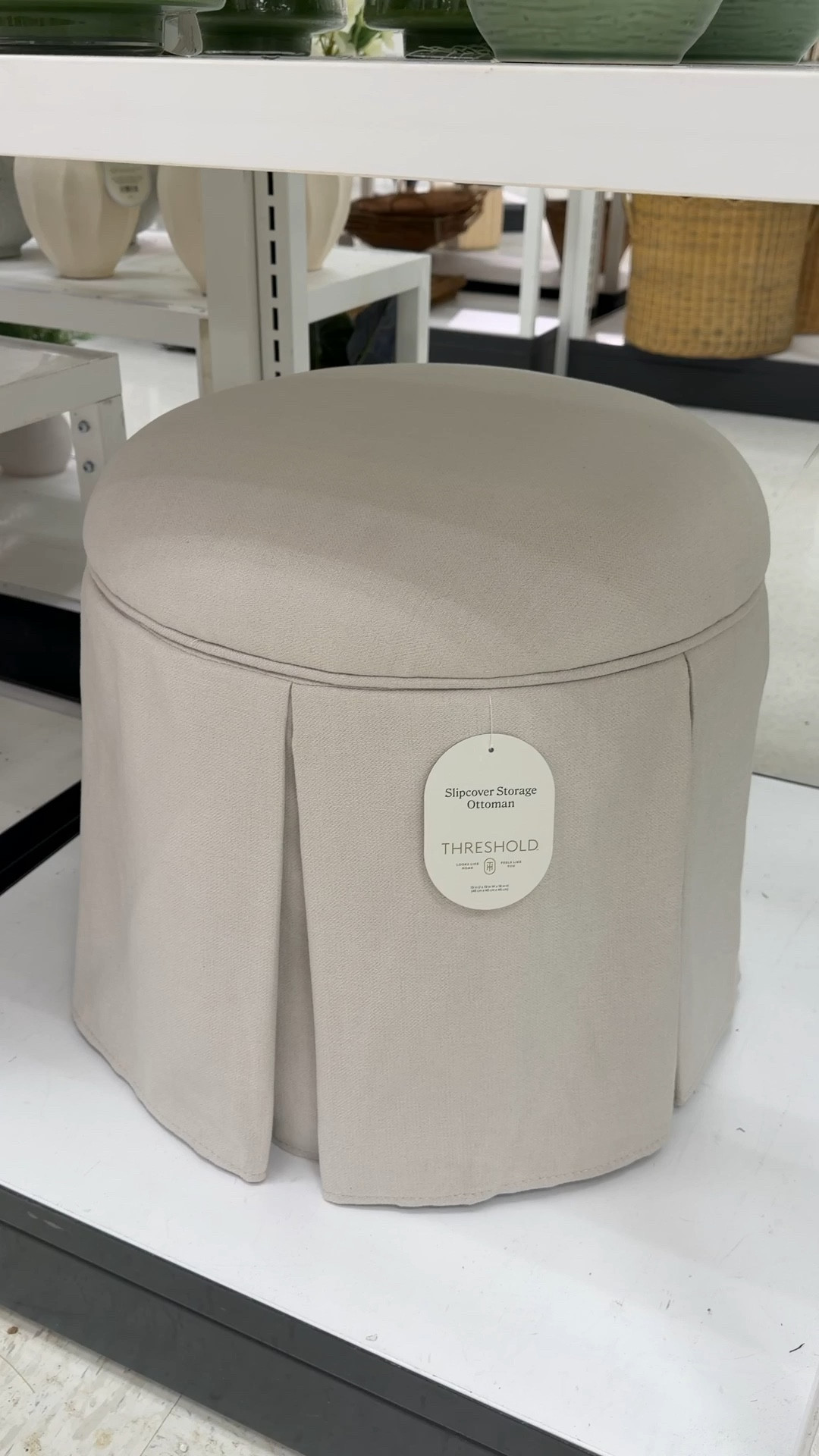 A chic little storage moment! 🤍 The Box Pleat Skirt Storage Ottoman has such a beautiful classic look with its tailored skirt and soft cream fabric. 😍 But the best part? The hidden storage inside—perfect for tucking away blankets, pillows, or books while keeping your space looking polished. 💫 A stylish and functional Target home find that works in a living room, bedroom, or reading nook. Linked it here along with similar ottomans! ✨#TargetFinds #StorageOttoman #Ottoman

#LTKHome #LTKSaleAlert