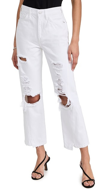 Le Jane Crop Mini Slit Jeans | Shopbop