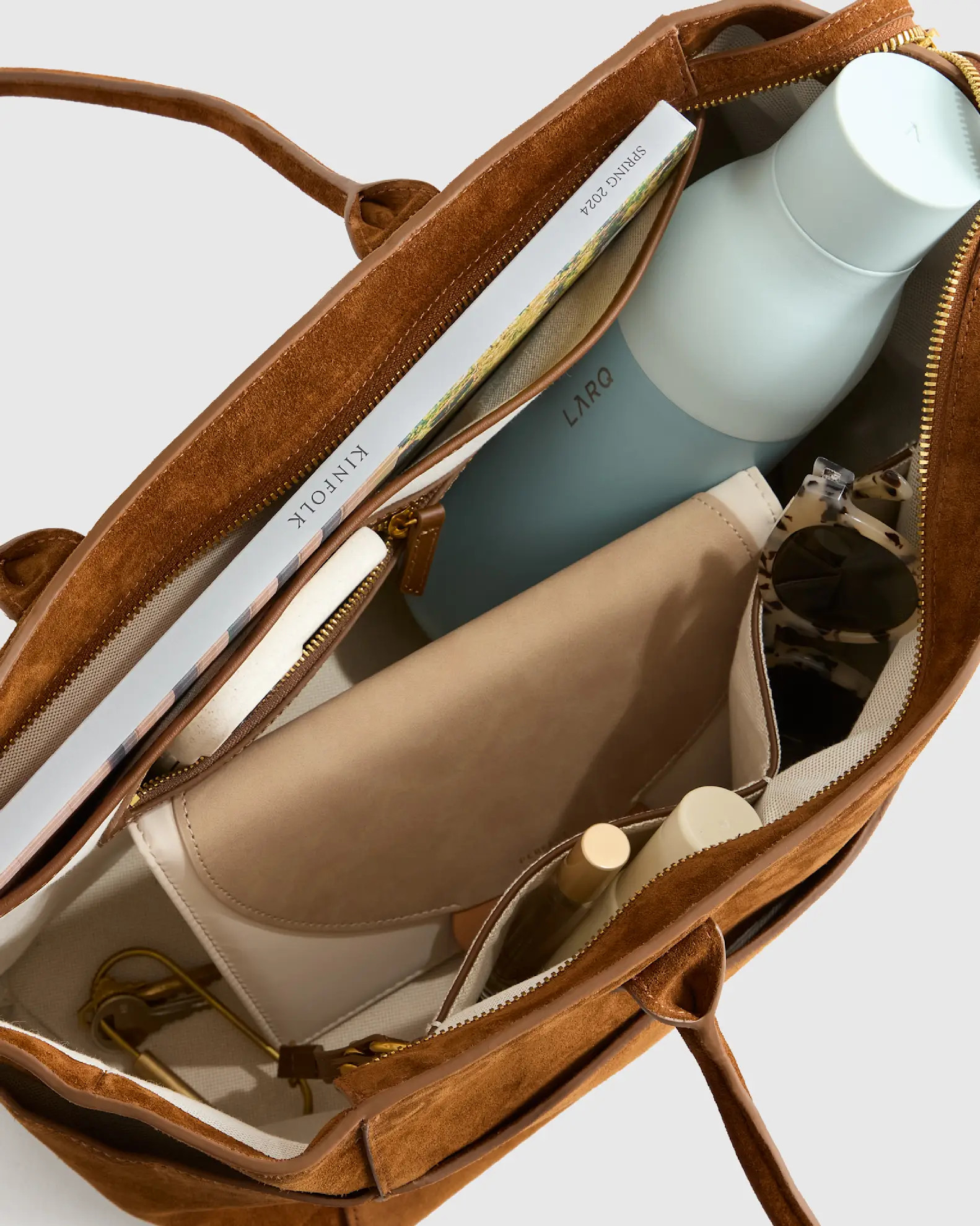 Italian Suede Shopper Tote | Quince