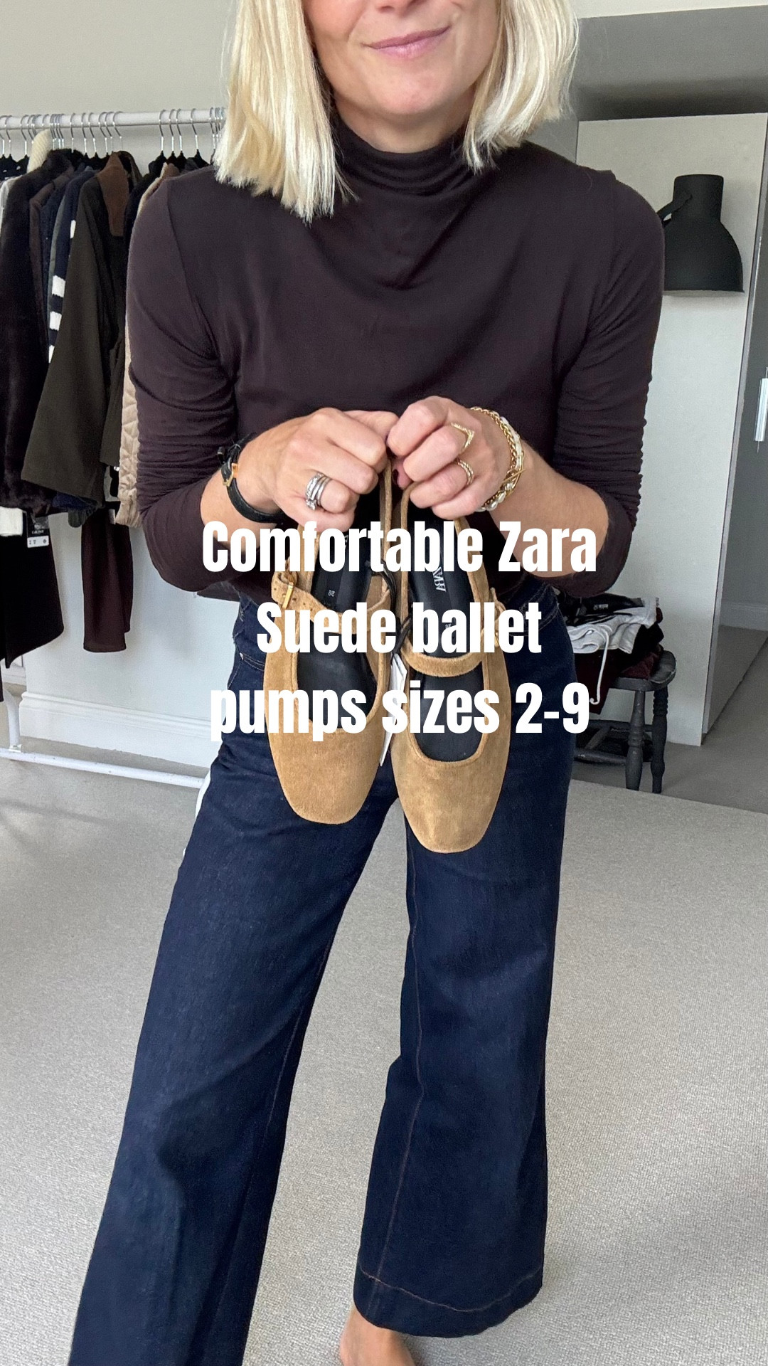 Some more comfortable shoes for you!

The suede definitely helps as it is soft and these strap means they stay on your feet too. 

 these Zara ones also come in sizes 2-9 

I would recommend sizing up in the Heattech as they are close fitting I have xs and usually take XXS 

Autumn shoes 
Ballet pumps 
Suede 

#LTKuk #LTKautumn #LTKshoes