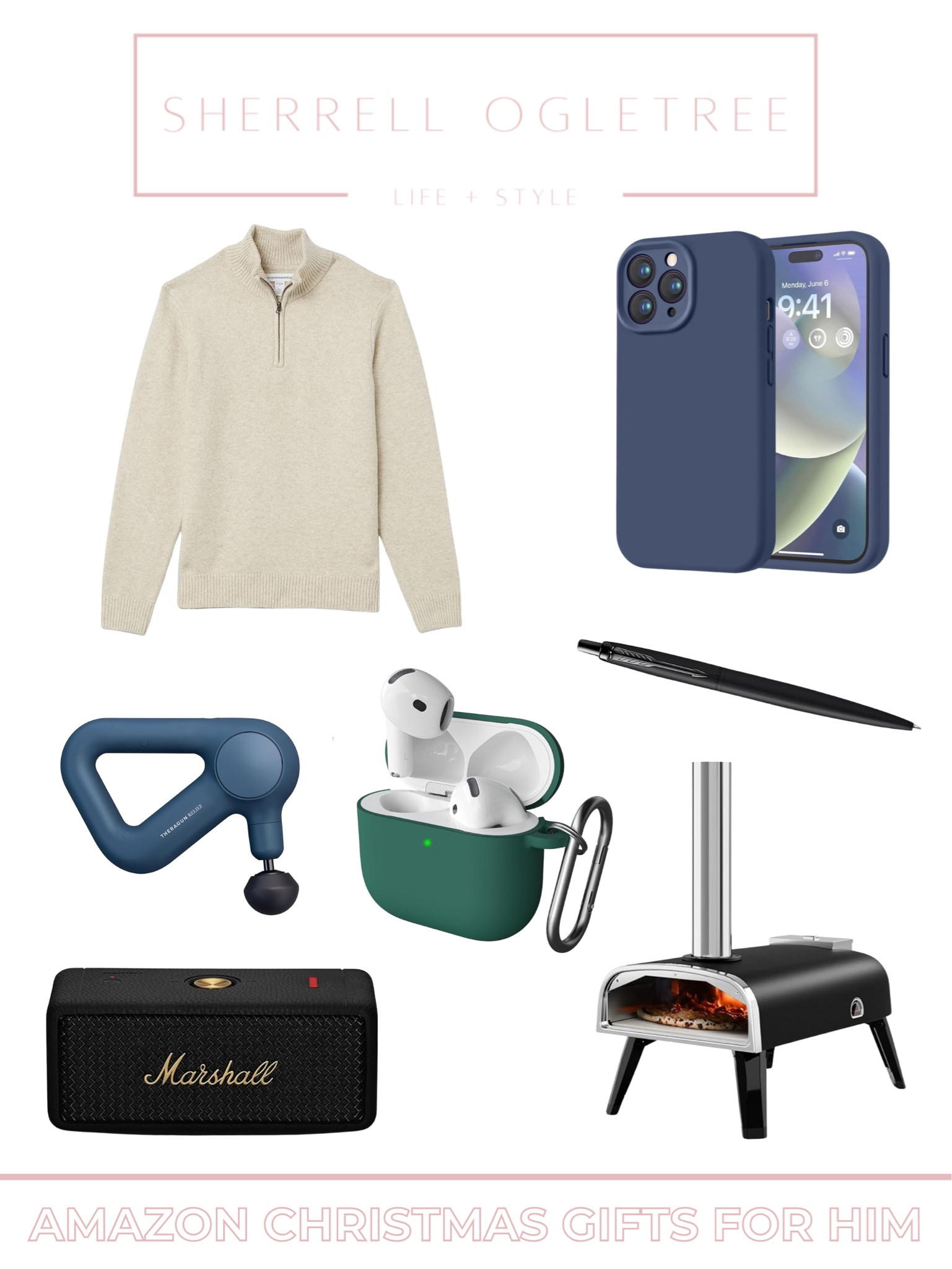 Amazon Christmas Gifts for Him 

Phone cover, sweater, massager,air pods case cover, pizza oven, portable speaker, pen 

#LTKSeasonal #LTKGiftGuide #LTKHoliday