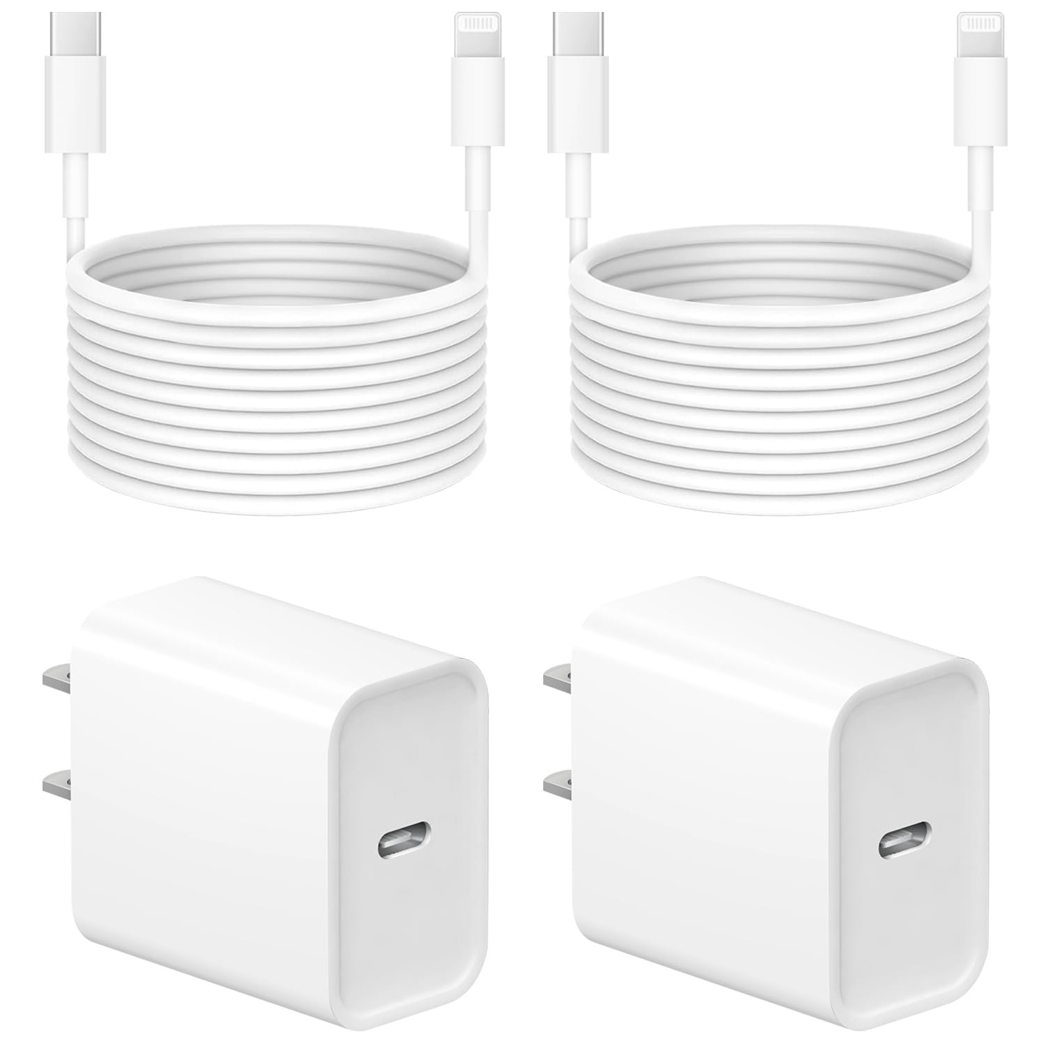 10 Ft iPhone Fast Charger, 2-Pack 20W Super Fast Charger with Long Fast Charging Cable for iPhone... | Amazon (US)