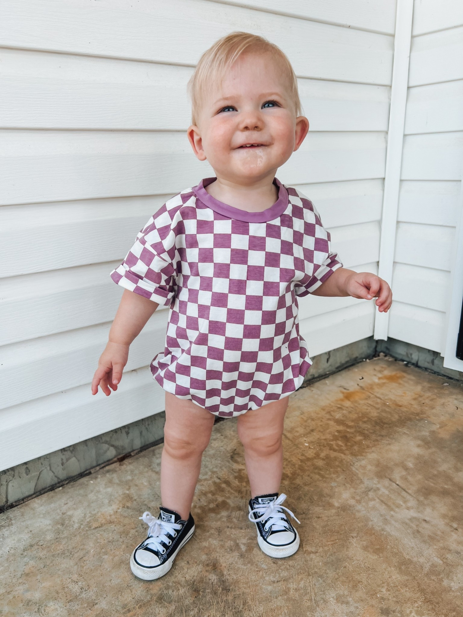 I can’t handle how cute she looks in this checkered romper 🥹💜 It’s super soft, easy for diaper changes, and perfect for these warm days. I paired it with her little Converse and I think this might be one of my favorite outfits on her yet 🥰

If you’re looking for a comfy, playful outfit for your little one, this one’s a fave!

#LTKbaby #babyootd #babystyle #toddlervibes #checkeredromper #cutebabygirl #momlife #LTKkids #ltkfinds #liketkit

#LTKKids #LTKBaby