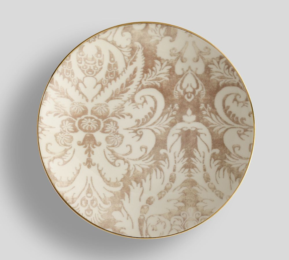 Stella Damask Stoneware Salad Plates - Set of 4 | Pottery Barn (US)