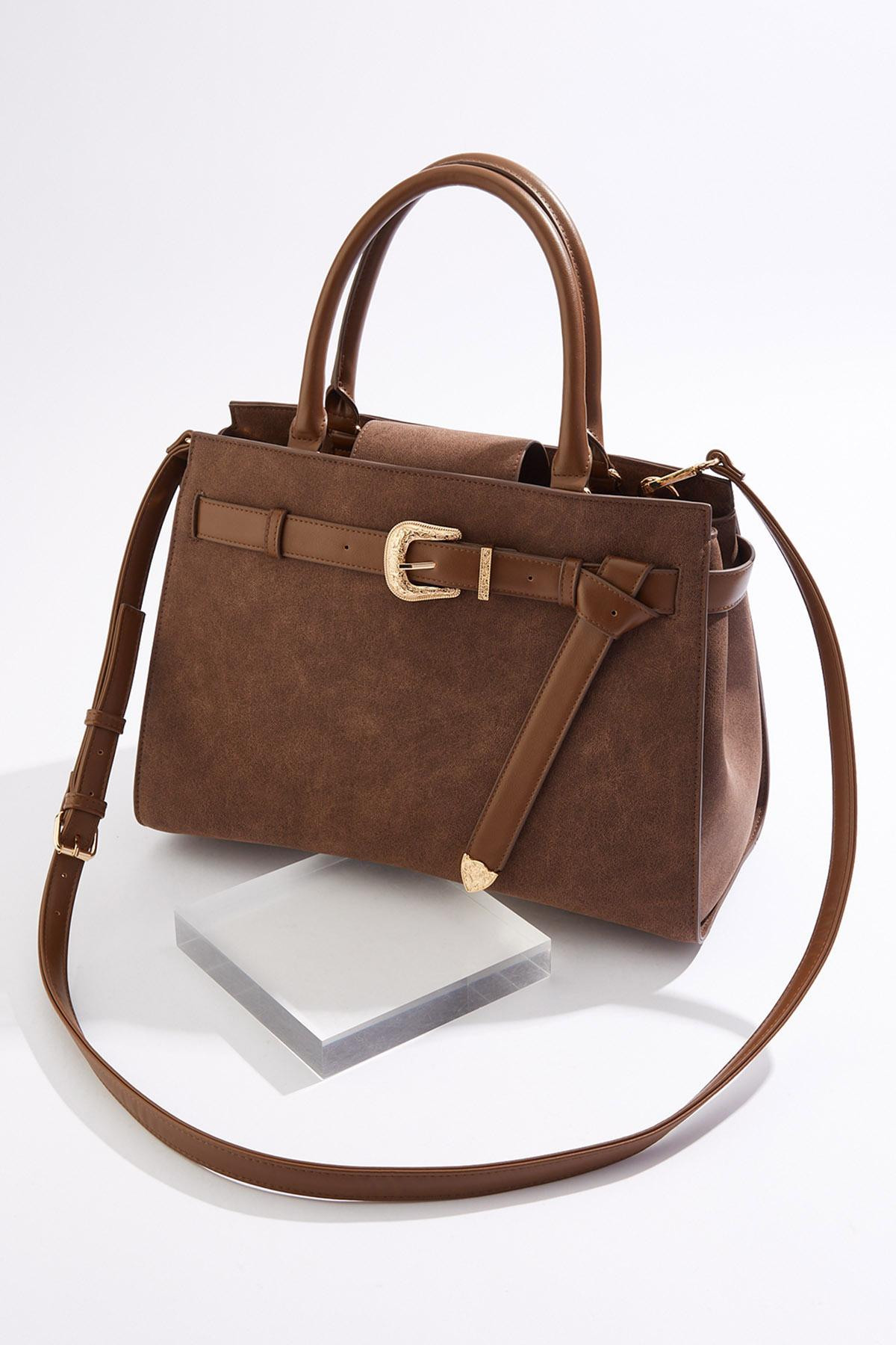 Belted Detail Satchel | Cato Fashions