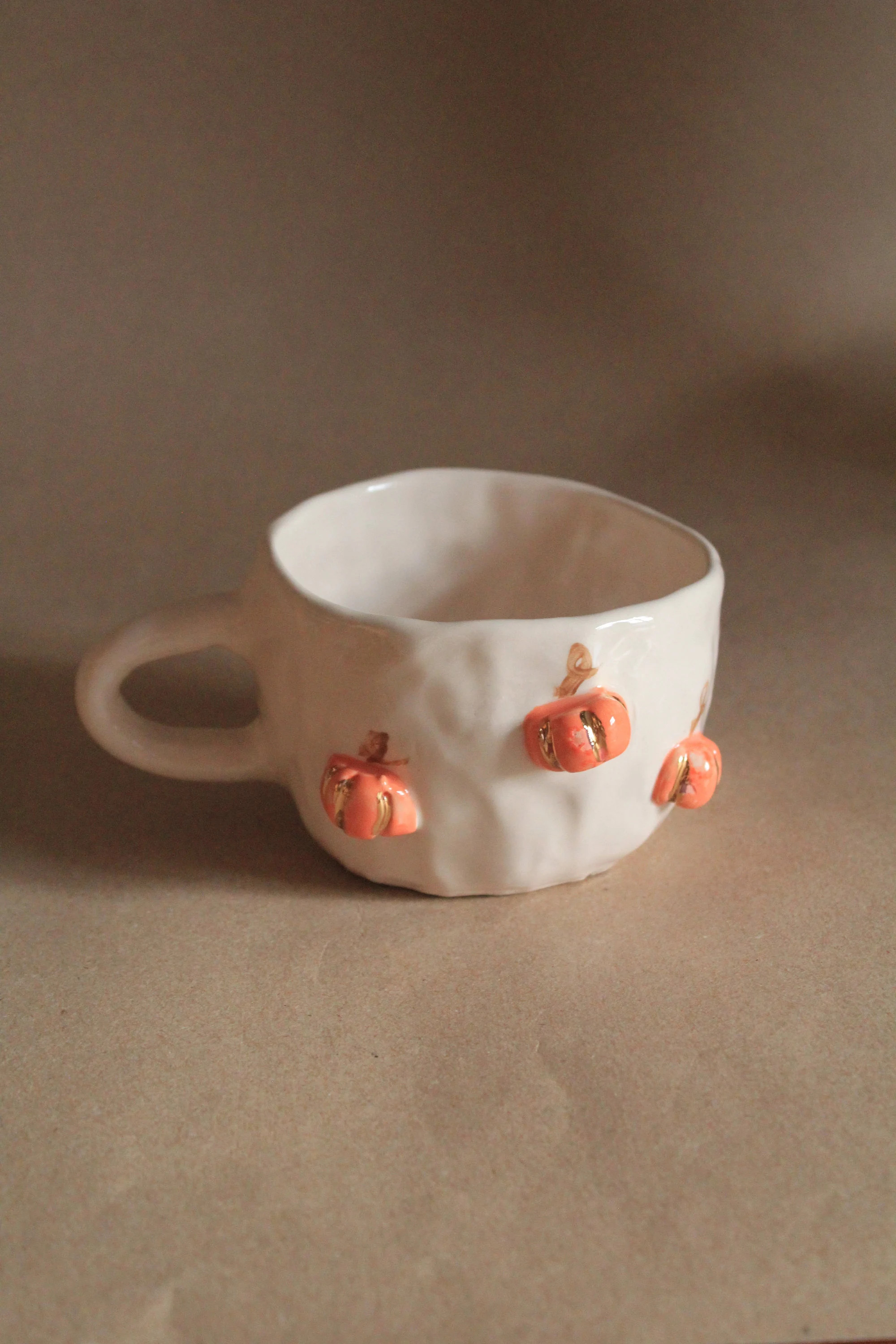 Handmade Ceramic Pumpkin Pottery Mug with Little Pumpkins, Halloween Gift | Etsy (Global)