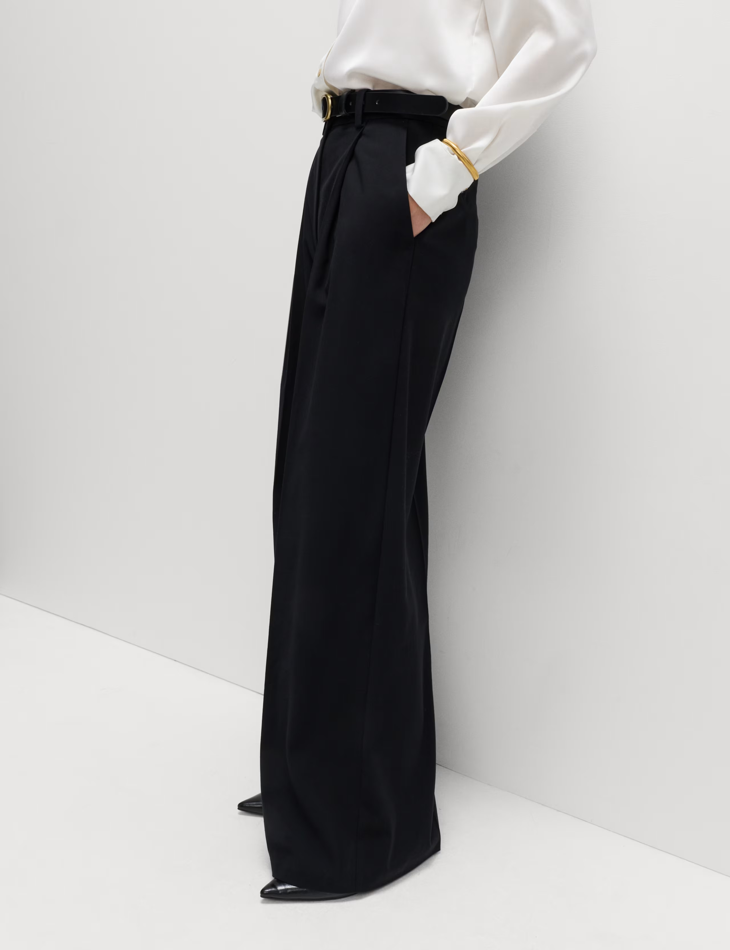Pleated Wide Leg Trousers | Marks & Spencer (UK)
