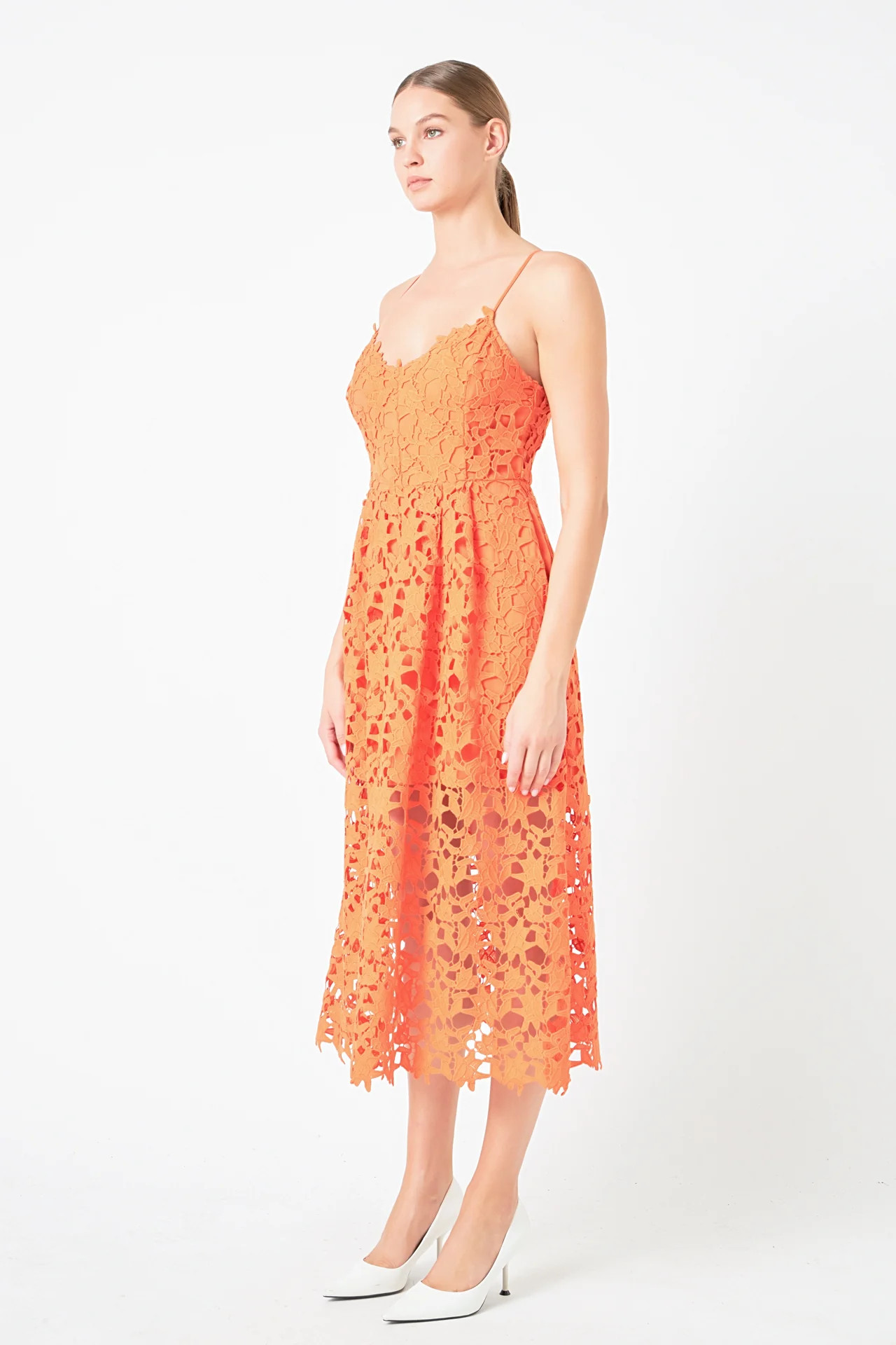 Lace Midi Dress | Endless Rose