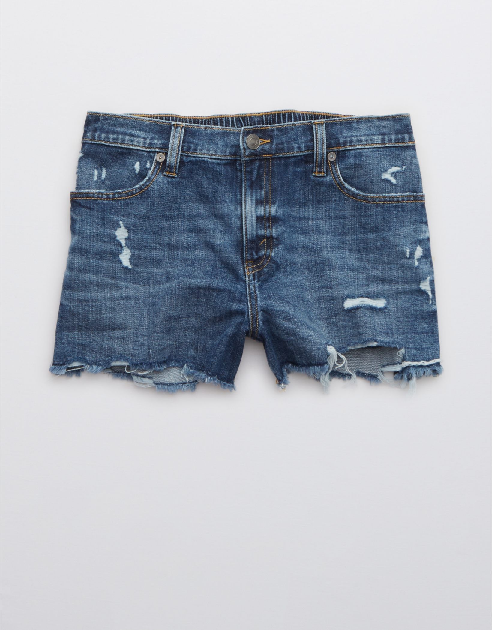 Aerie Distressed Daydream Denim Short | American Eagle Outfitters (US & CA)