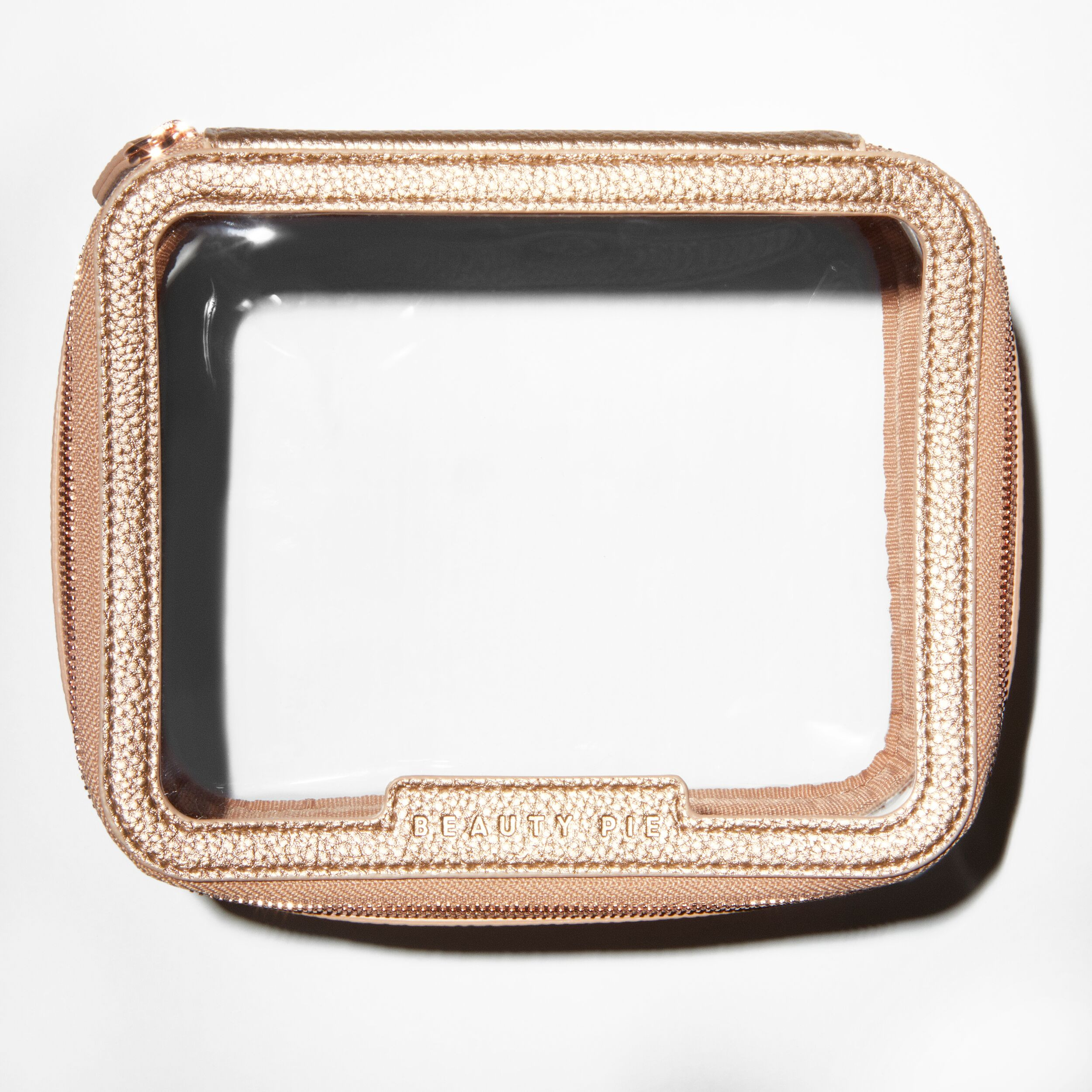 Medium Clear Makeup Bag (Bronze) | Beauty Pie (UK)