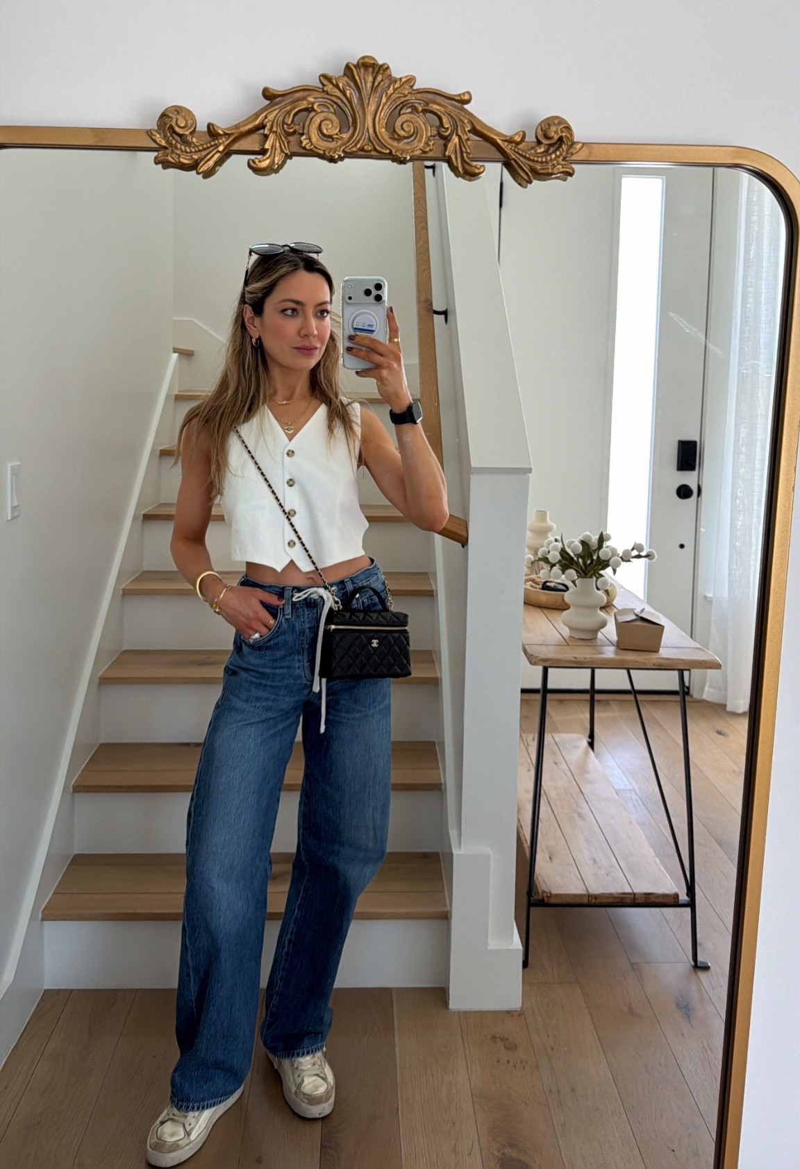 OOTD on this beautiful day in California ! Jeans run 2 sizes too big - I love these and own them in two colors. 

#LTKdayinmylife #LTKgrwm #LTKfoodie