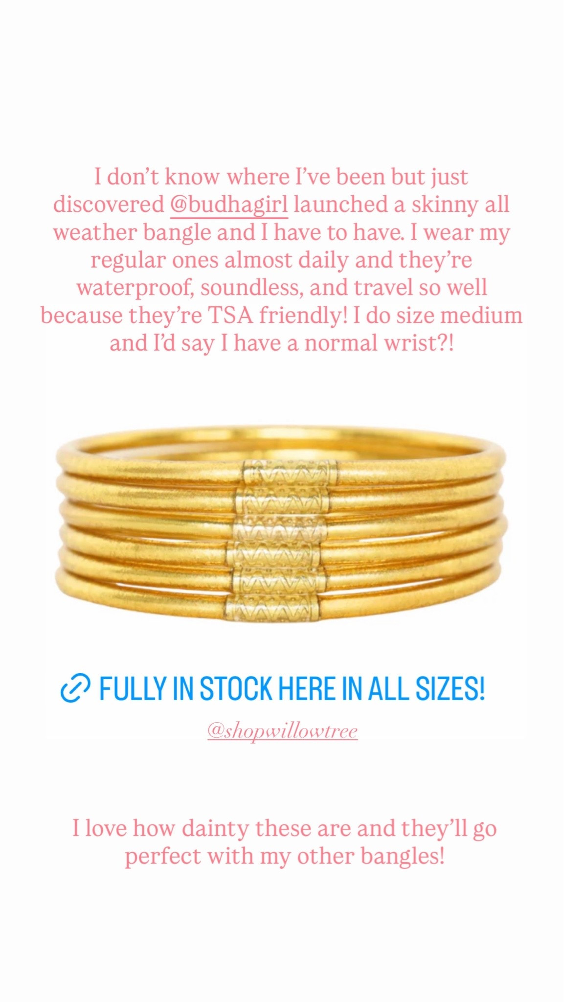 New Budha Bangles- love the thin!!! I do a medium.

#LTKPetite #LTKootd