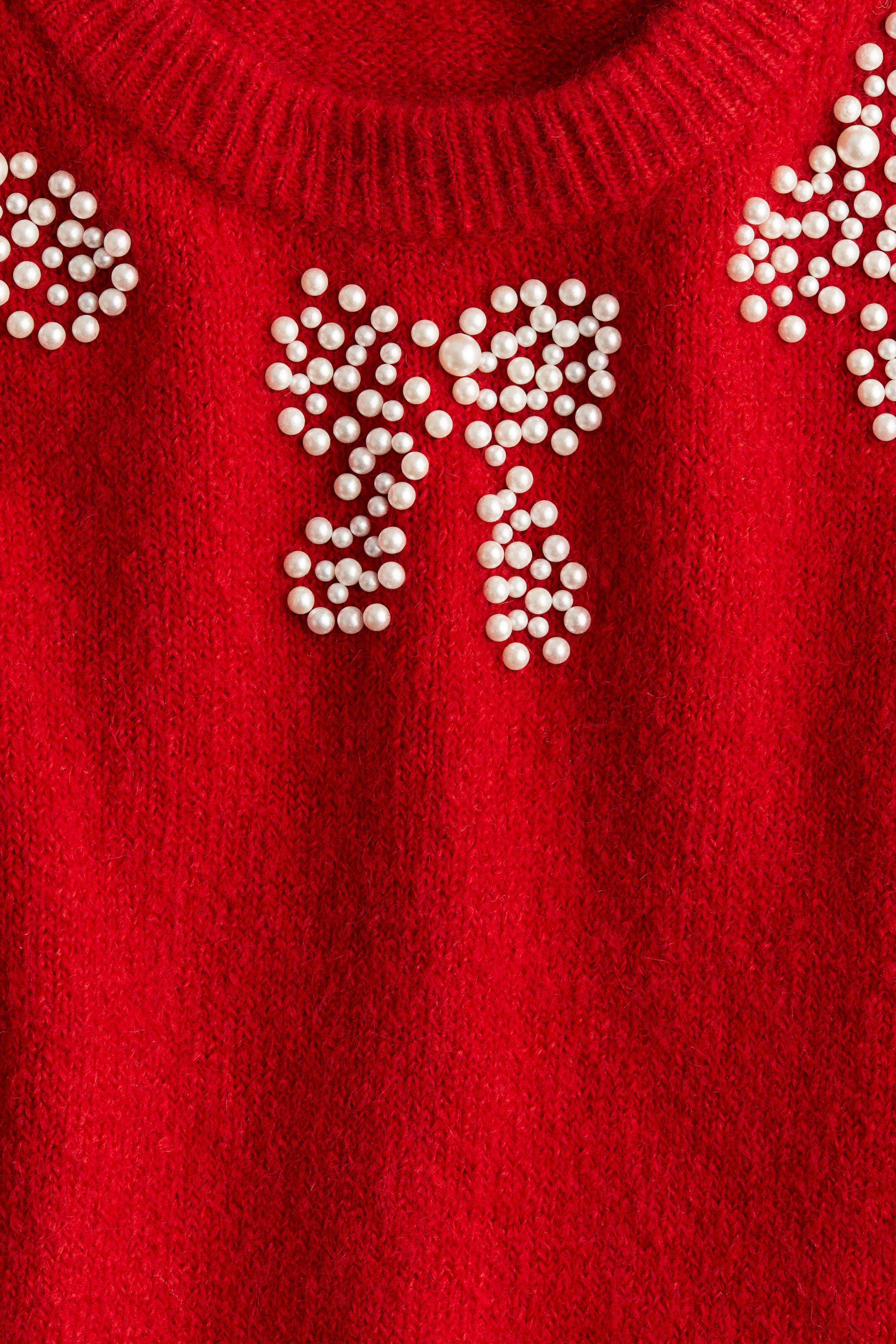Embellished Sweater - Red/bows - Kids | H&M US | H&M (US + CA)