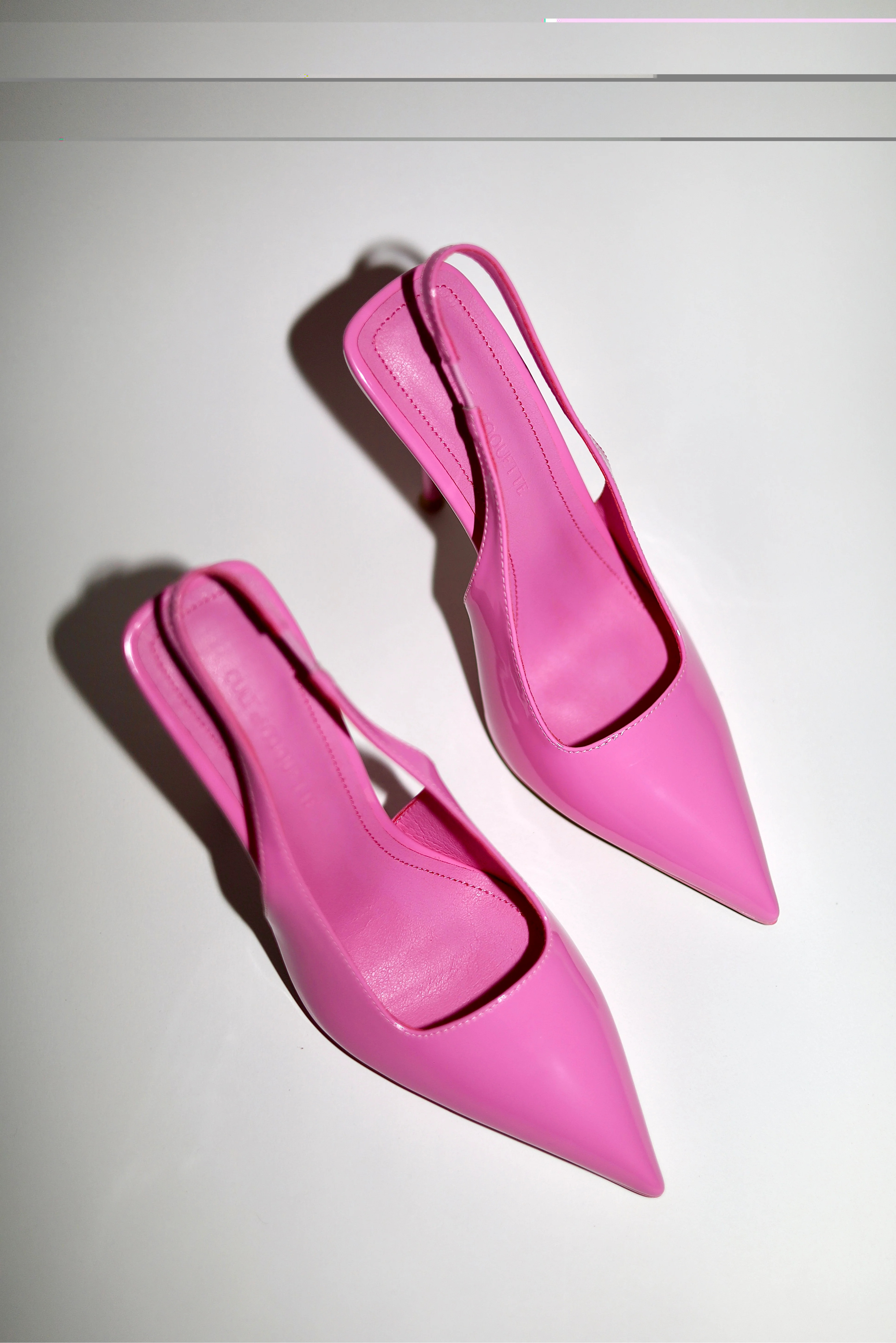 Elsa Slingback Pump Pink Patent 110 mm | CULT OF COQUETTE