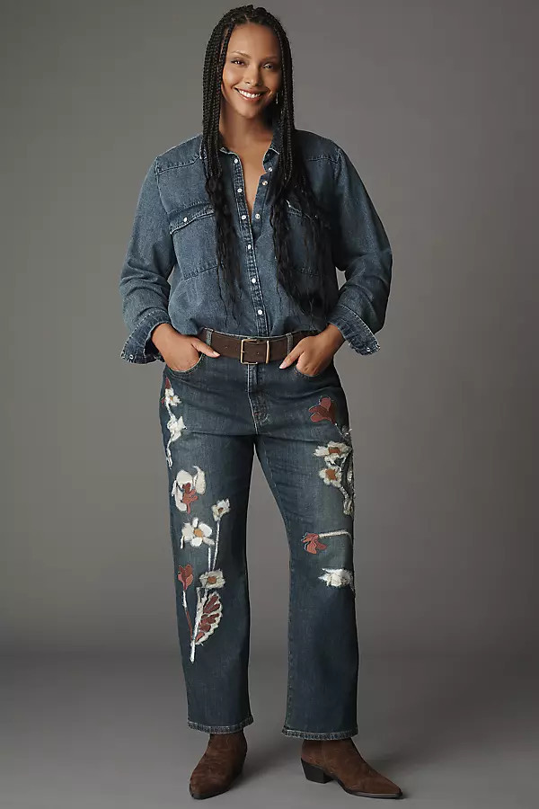 Mid-Rise Baggy Boyfriend Jeans | Anthropologie (US)