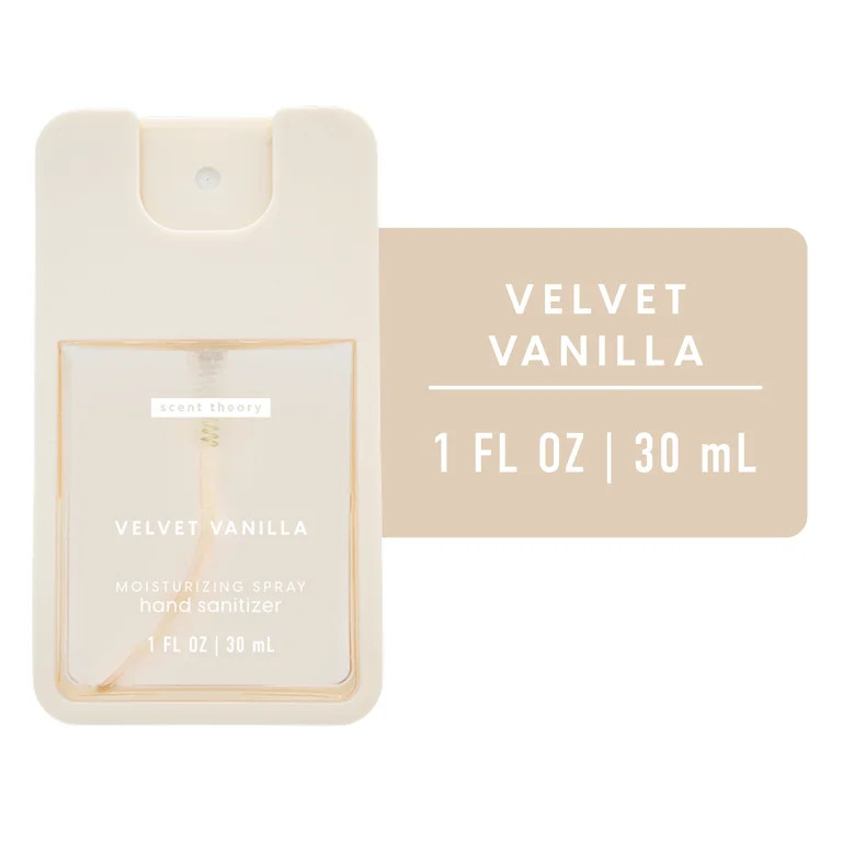 Scent Theory Hand Sanitizer Spray, Velvet Vanilla, 1 fl oz | Walmart (US)