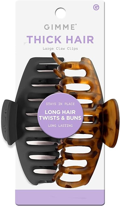 Gimme Beauty Thick Hair Claw Clips - Durable, No-Slip Design for Curly & Textured Hair - Made fro... | Amazon (US)