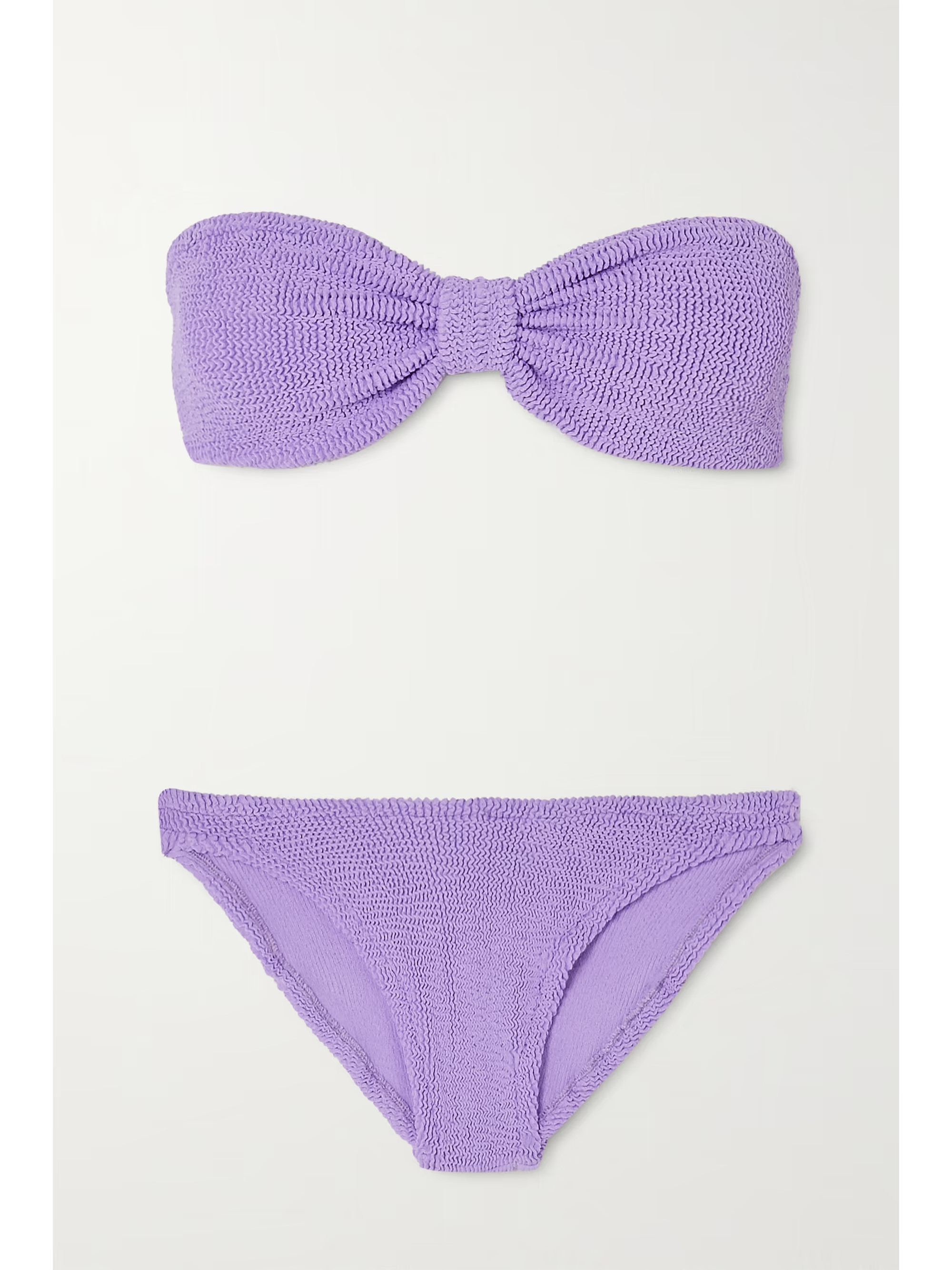 + NET SUSTAIN Jean seersucker bandeau bikini | NET-A-PORTER (UK & EU)