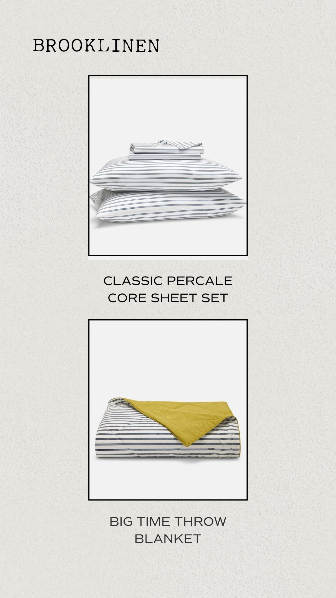 Dorm picks! Brooklinen Classic Percale Core Sheet Set and Big Time Throw Blanket.

#LTKmomlife #LTKHome #LTKKids