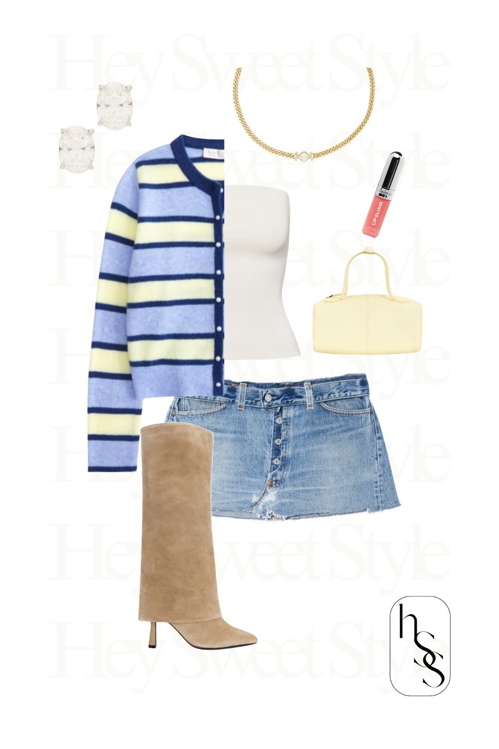 Stripes + suede 🌼 8 Pastel Spring Outfits 

#LTKootd