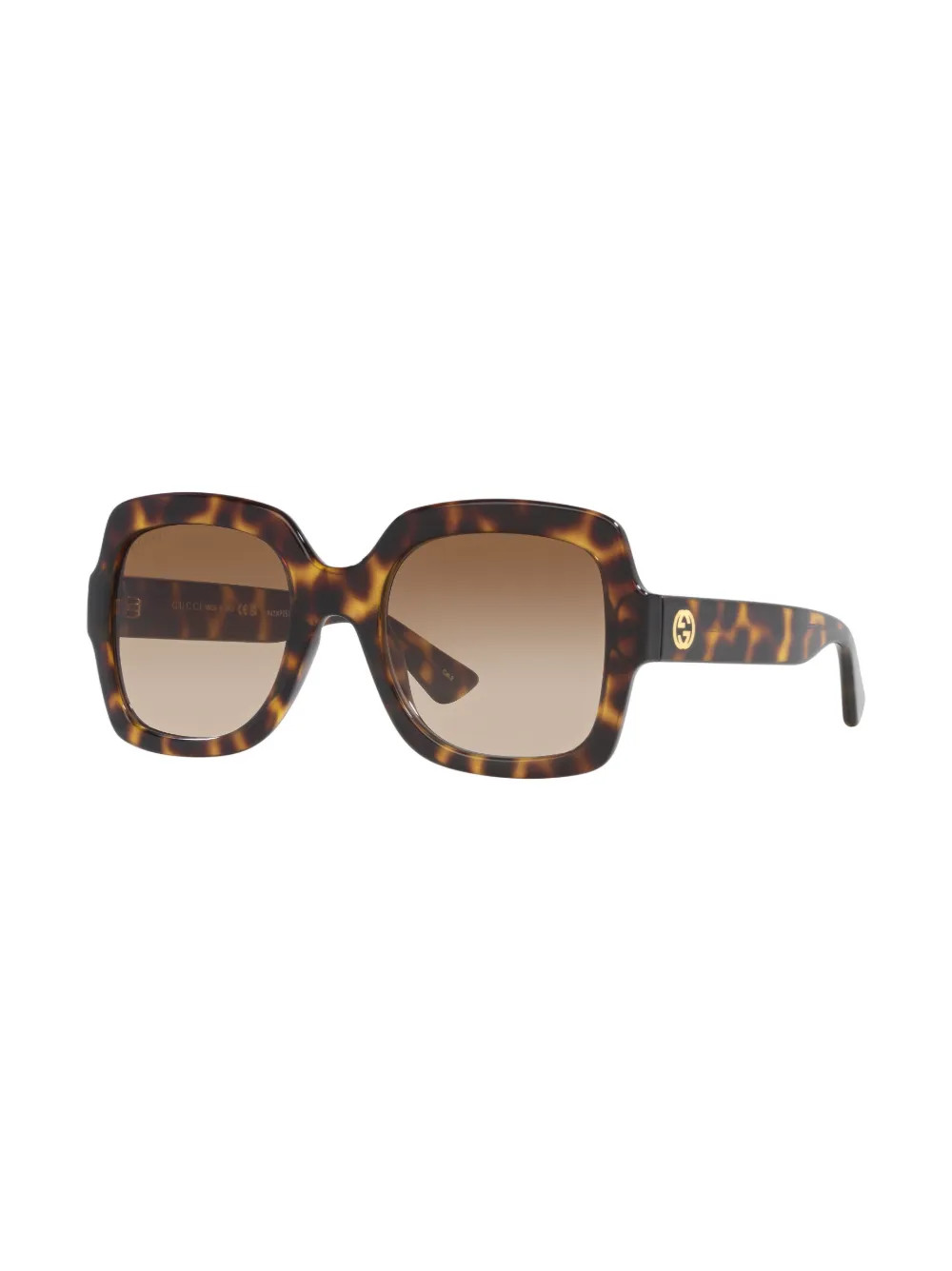 Gucci Eyewear tortoiseshell-effect square-frame Sunglasses | Green | FARFETCH | Farfetch Global