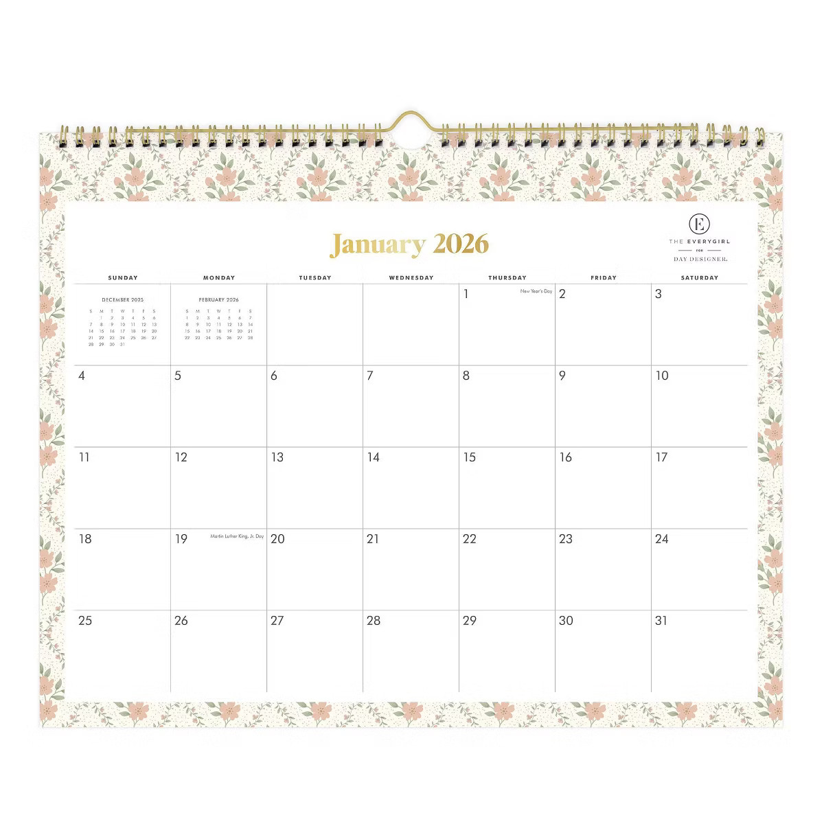 Blue Sky The Everygirl 2026 Monthly Wall Calendar 15"x12" Channie Desert Rose | Target