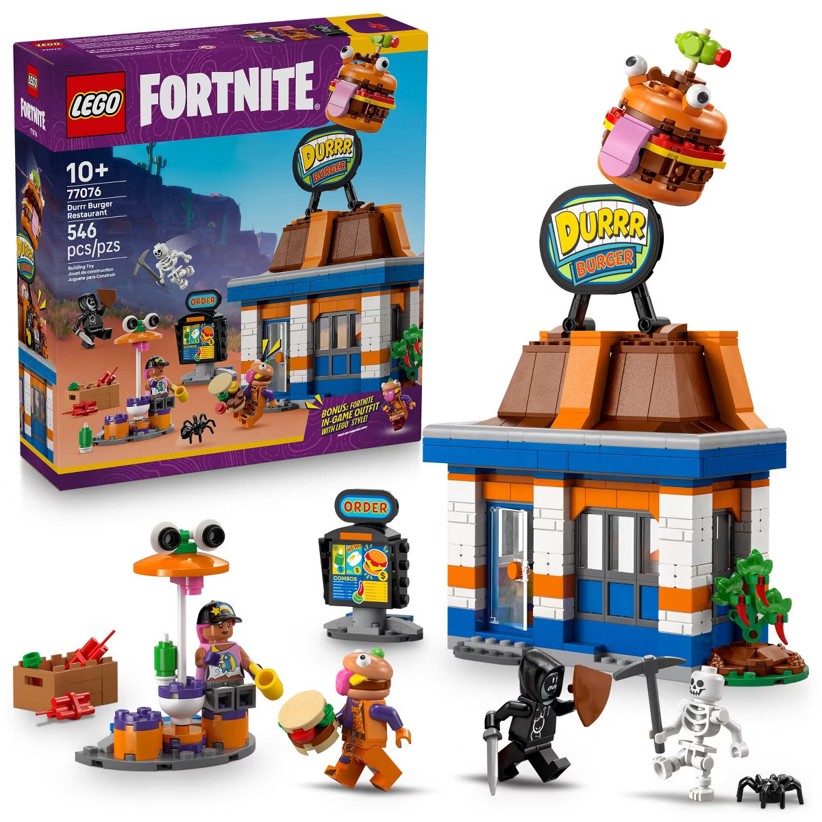 LEGO Fortnite Durrr Burger Restaurant Kids Toy 77076 | Target