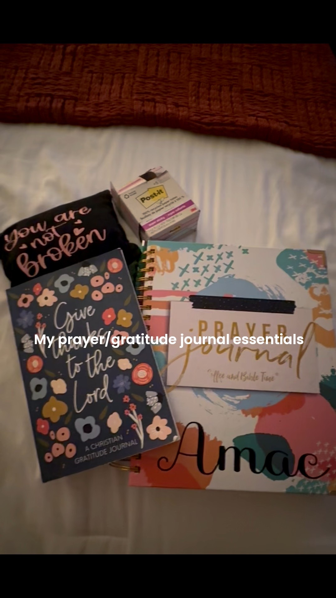 These little journaling essentials keep my heart calm and my mind thankful 🙏💫

#prayerjournal #gratitudejournal #prayer #gratitude #journal #nighttimeroutine 

#LTKFamily #LTKGiftGuide #LTKHome