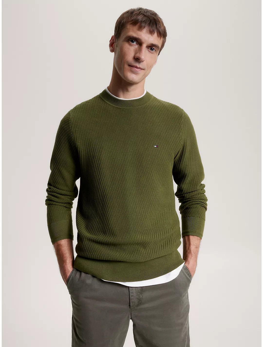 Rectangle Stitch Sweater | Tommy Hilfiger | Tommy Hilfiger (US)