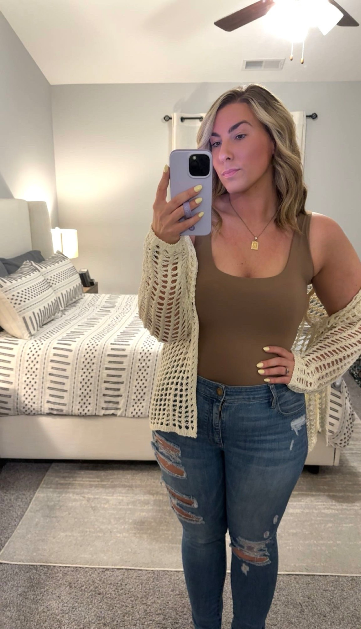 Amazon Prime Day deals ✨ my crochet cardigan and tank are both on sale! Wearing a large in the cardigan (could have sized down) and a med in the tank. Both tops come in a bunch of colors. Jeans are old but linked some similar pairs. Code ‘ashleymorganstyle’ for $$ off a Loopy phone case 💜

#fallstyle #ootd #ootn #midsizestyle #primeday #primedaydeal #sale #midsizefashion #midsize #amazon #amazonfashion #casualstyle #falloutfit #loopycase #cuteoutfit #casual #pumiey #crochettop #americaneagle #homedecor #bohobedding #affordableoutfit #affordablestyle #apartmentdecor

#LTKHome #LTKSaleAlert #LTKFindsUnder50