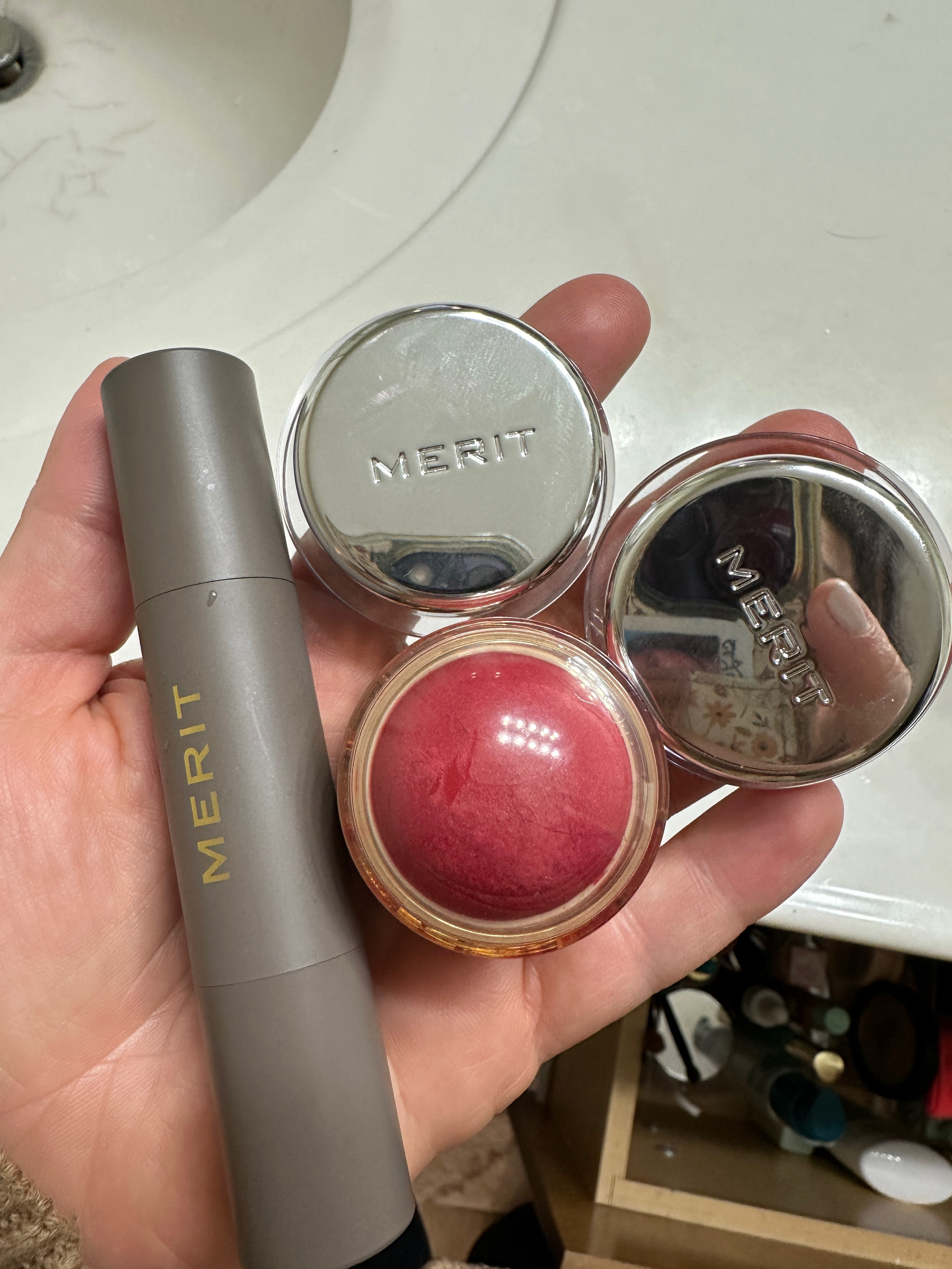 Merit sent me their concealer, blush, and eye shadows. I love the blush and eye shadows and will buy them again. The concealer is okay, but not my favorite. 

 #LTKBeauty
