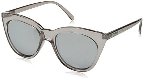 Le Specs Women's Half Moon Magic Sunglasses, Stone/Smoke Mono Silver Mirror, One Size | Amazon (US)