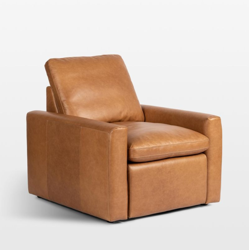 Tillery Antigo Leather Power Recliner Accent Chair | Crate & Barrel | Crate & Barrel