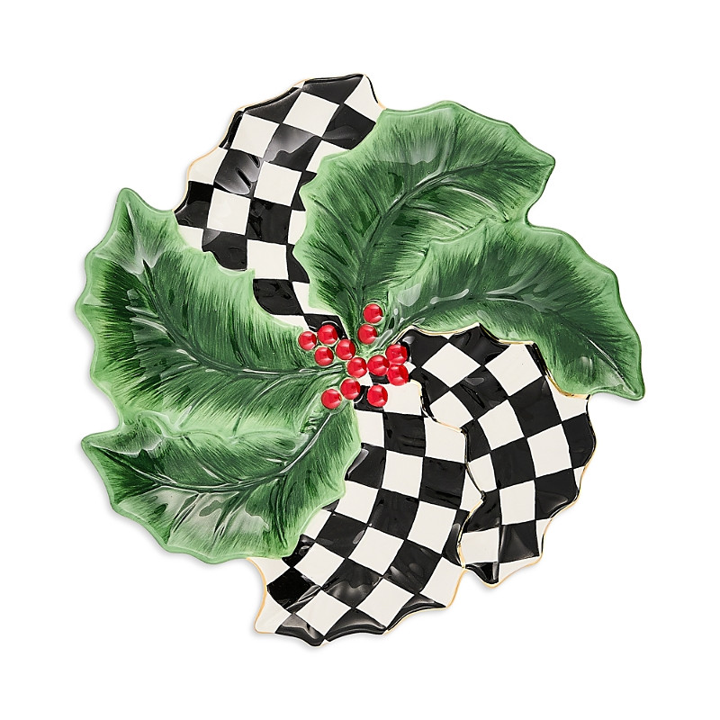 MacKenzie-Childs Holly Leaf Ceramic Serving Platter | Bloomingdale's (US)