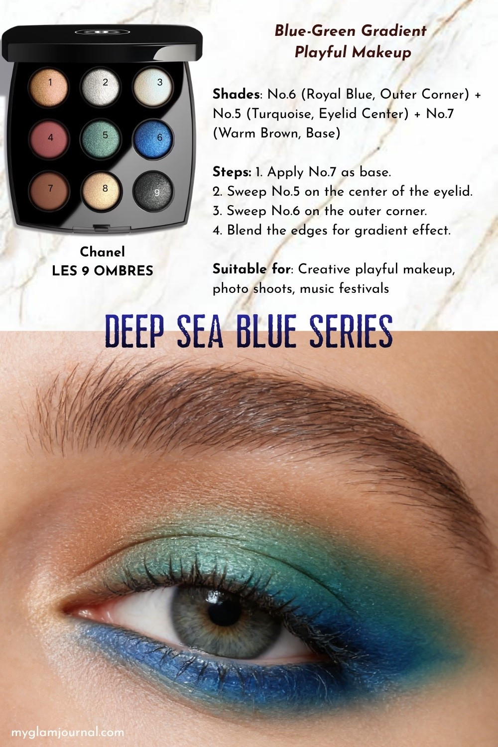 Chanel LES 9 OMBRES Tutorial | Blue & Green Gradient Eye Makeup

#LTKBeauty