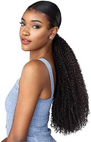 Sensationnel Curls Kinks & Co Synthetic Ponytail Instant Pony ID GAME CHANGER XL (1B) | Amazon (US)