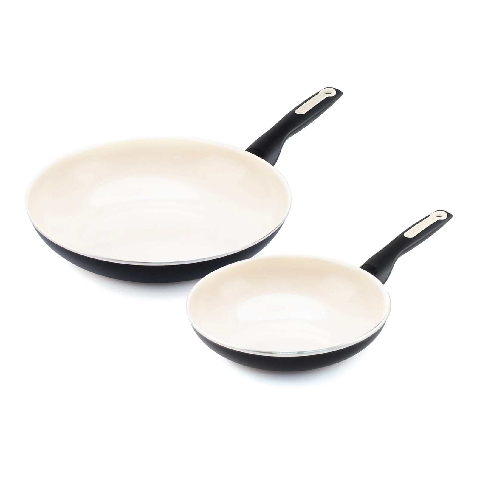 GreenPan Rio Ceramic Nonstick Frypan Set, Black, 2 Pc | Kohl's