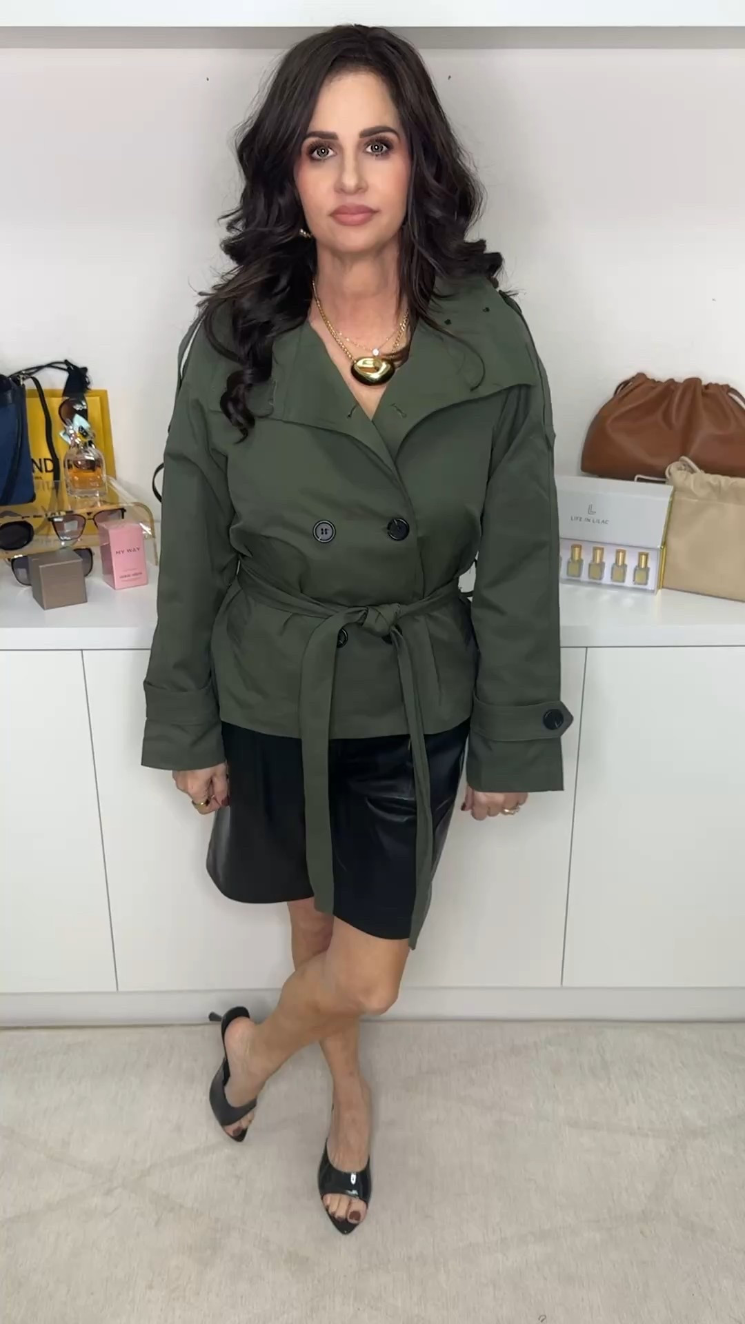 This is a great trench coat , wearing a sm . Heels tts 
#trenchcoat  #falltrench 

#LTKStyleTip #LTKOver40 #LTKSaleAlert