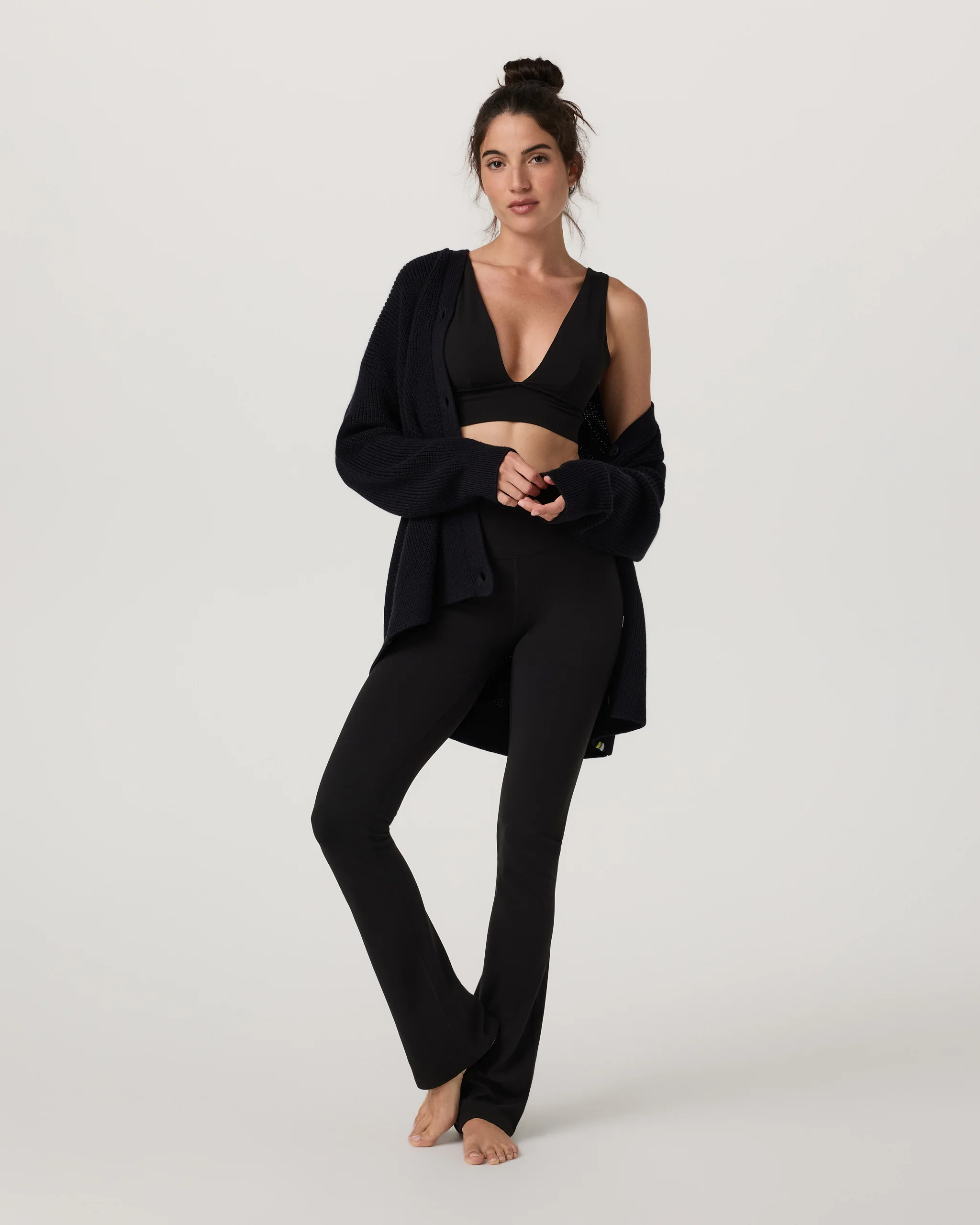 Alps Boyfriend Cardigan | Women's Black Knit Sweater | Vuori | Vuori Clothing (US & Canada)