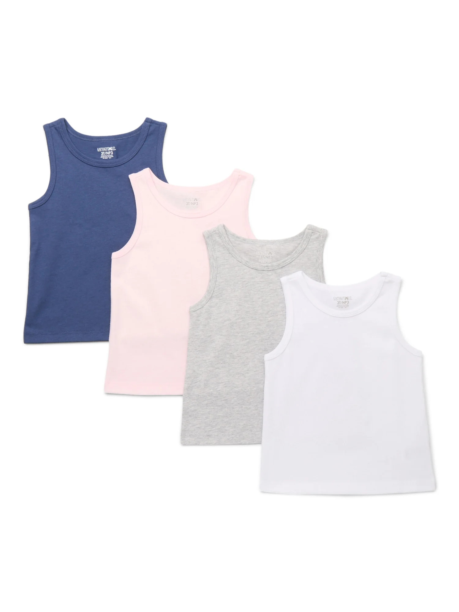Garanimals Toddler Girl Core Jersey Tank Multipack, 4-Pack, Sizes 18M-5T | Walmart (US)