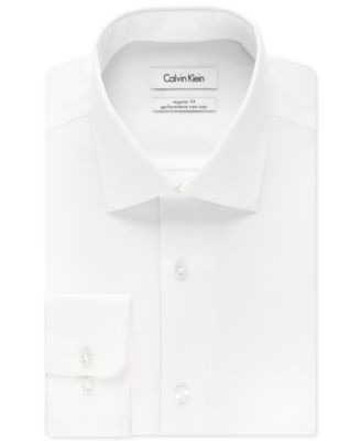 Calvin Klein Steel Men's Classic-Fit Non-Iron Performance Herringbone Dress Shirt - Macy's | Macy's