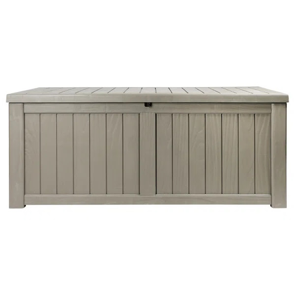 Edrosie Inc 121 Gallons Water Resistant Resin Lockable Deck Box | Wayfair North America
