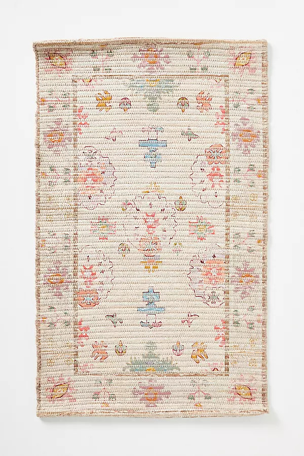 Malthe Cotton Printed Bath Mat | Anthropologie (US)