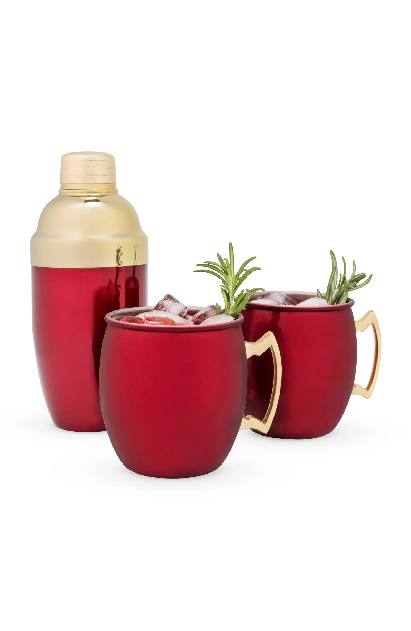 Moscow Mule Mug & Shaker Gift Set in Red | Nordstrom