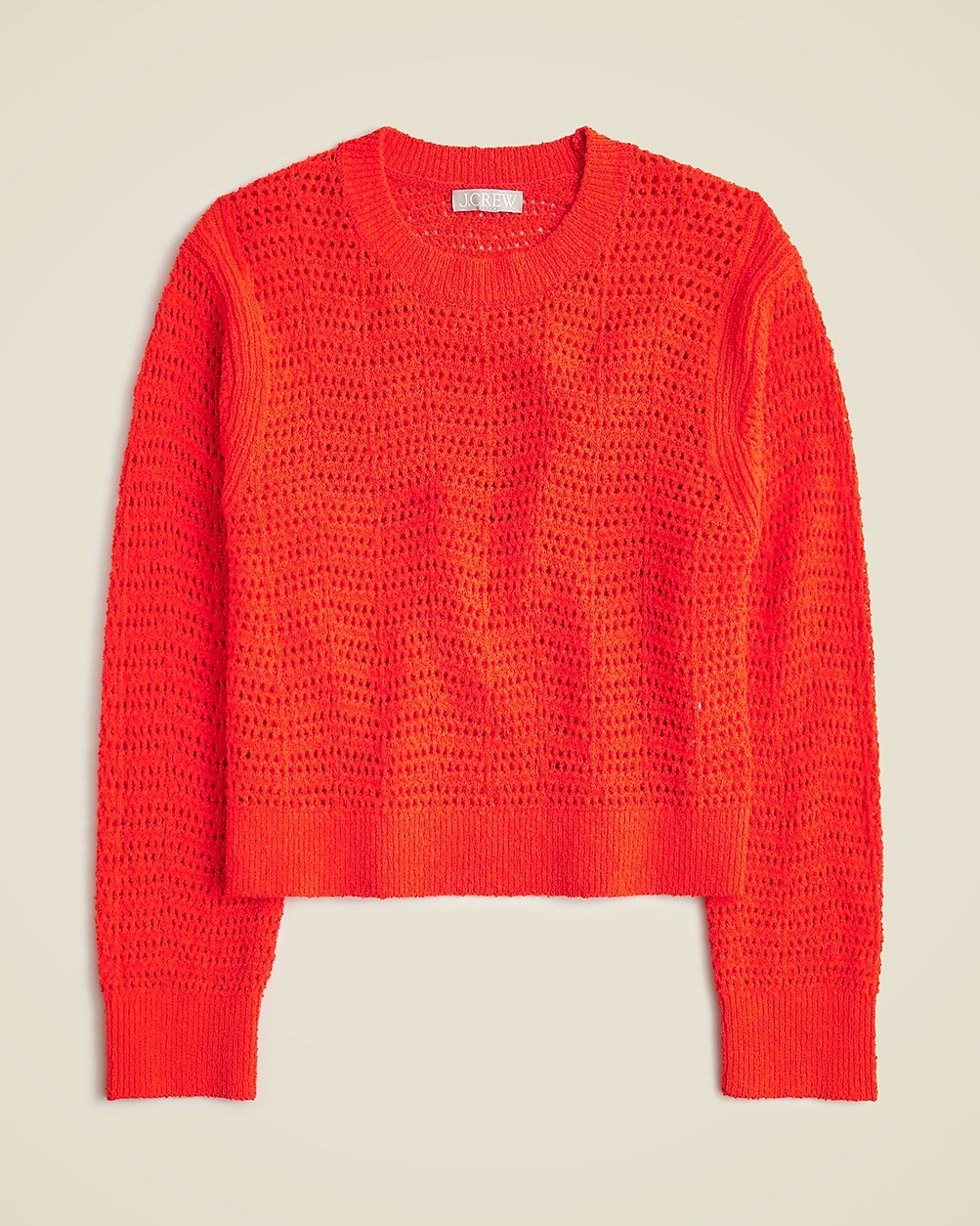 Pointelle crewneck sweater | J. Crew US