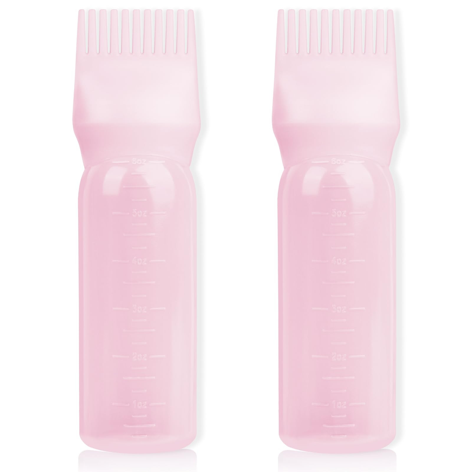 BLAAROOM 2Pack Root Comb Applicator Bottle - 6 Oz Hair Oil Applicator, Dye Bottle Tools with Oil ... | Amazon (US)
