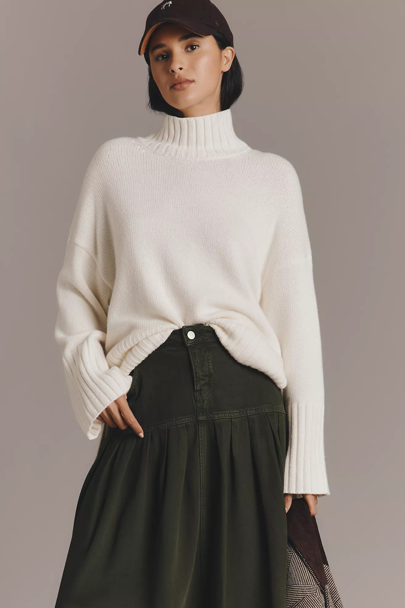 Barbour Serena Mock-Neck Wool-Blend Sweater | Anthropologie (US)