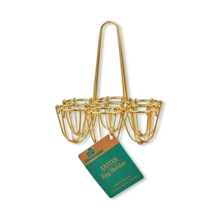 Easter Gold Metal Egg Holder, by Way To Celebrate - Walmart.com | Walmart (US)