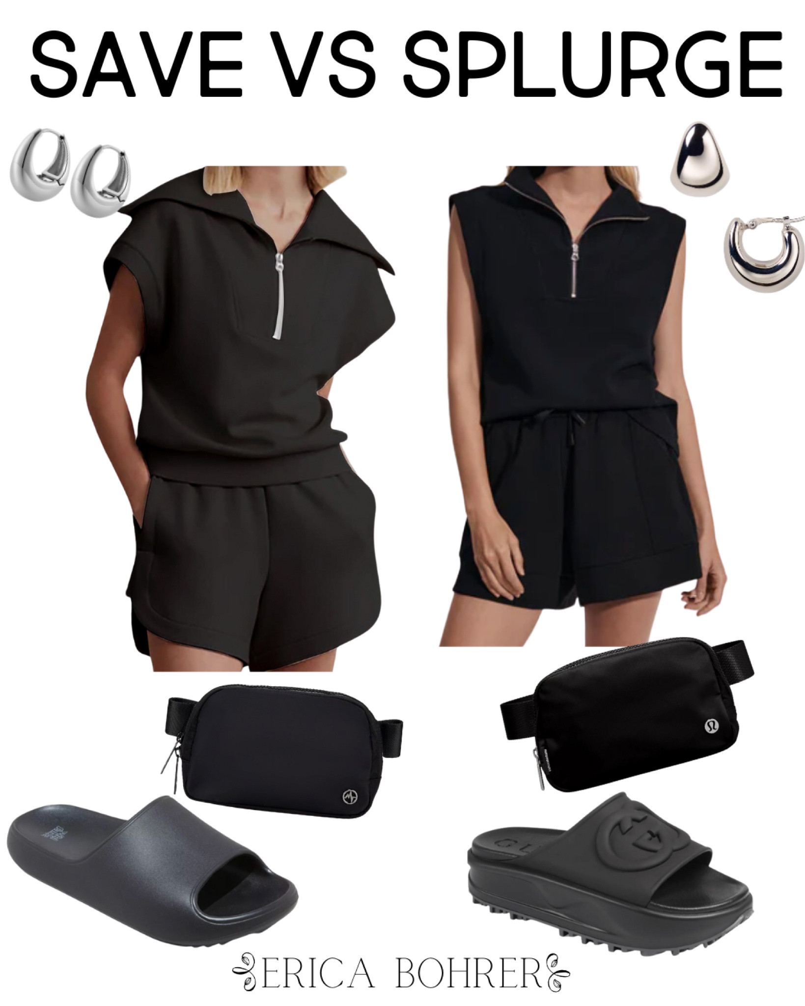 Splurge vs save leisure wear. 

#LTKSeasonal #LTKfindsunder50 #LTKshoecrush